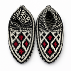 Handmade Wool Slippers – Limited Pattern Edition Model 4 "Diamond"