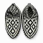 Handmade Wool Slippers – Limited Pattern Edition Model 4 "Diamond"